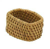 Woven Rattan Napkin Rings (Set of 4) - Carmel