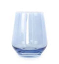 Stemless Wine Glass Cobalt Blue Set of 6