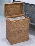 Rattan Rectangular Hamper - Honey Brown
