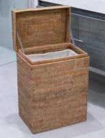 Rattan Rectangular Hamper - Honey Brown