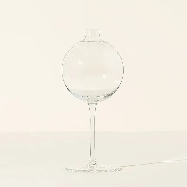 Clear Wine Glass Vase